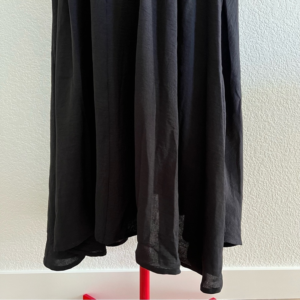 NWT 12th Tribe Black Midi Skirt Medium - Picture 5 of 13